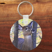 Hirsche im Wald Schlüsselanhänger (Vorderseite)