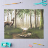 Hirsche im Wald Seidenpapier (Basteln)