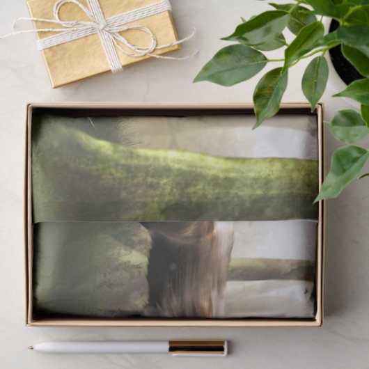 Hirsche im Wald Seidenpapier (Geschenk)