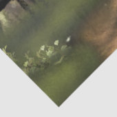 Hirsche im Wald Seidenpapier (Detail)