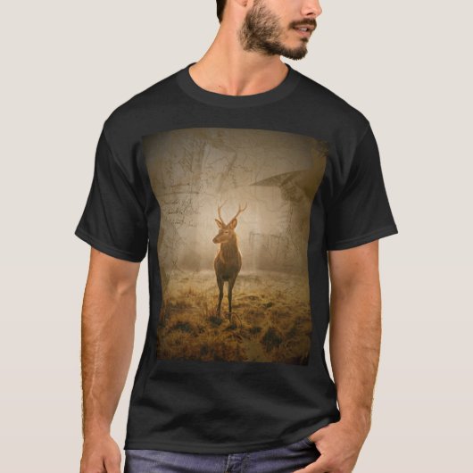 Hirsche im Wald T-Shirt (Vorderseite)