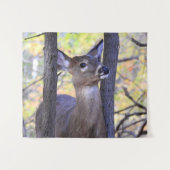 Hirsche im Wald Wandteppich (Vorderseite (Horizontal))