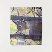 Hirsche im Wald Wandteppich (Vorderseite)