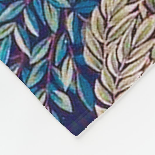 Hirsche im Wald, William Morris Fleecedecke (Ecke)