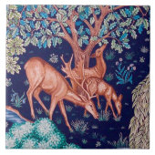 Hirsche im Wald, William Morris Fliese (Vorderseite)