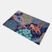 Hirsche im Wald, William Morris Fußmatte (Schrägansicht)