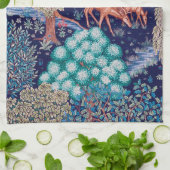 Hirsche im Wald, William Morris Geschirrtuch (Gefaltet)