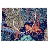 Hirsche im Wald, William Morris große Geschenktasc Geschenktüte (Vorderseite)