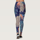 Hirsche im Wald, William Morris Leggings (Rückseite)