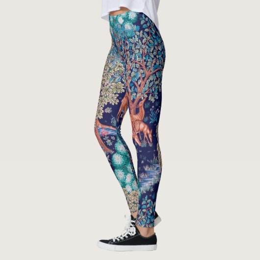 Hirsche im Wald, William Morris Leggings (Links)