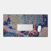 Hirsche im Wald, William Morris Schreibtischunterlage (Tastatur & Maus)