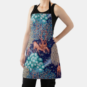 Hirsche im Wald, William Morris Schürze