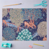 Hirsche im Wald, William Morris Seidenpapier (Basteln)