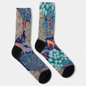 Hirsche im Wald, William Morris Socken (Rechts)
