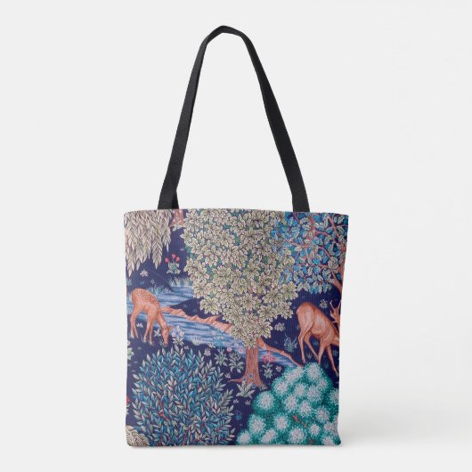 Hirsche im Wald, William Morris Tasche (Rückseite)