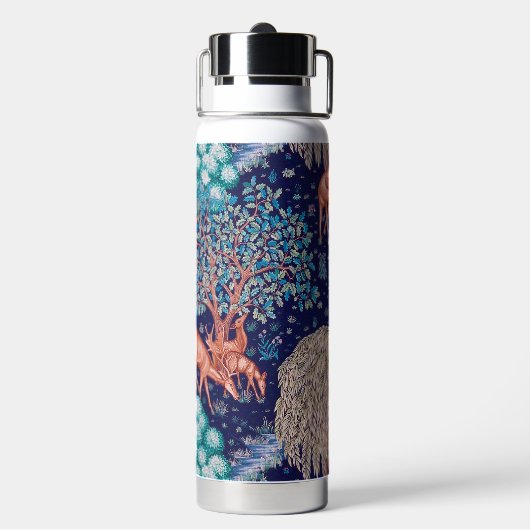 Hirsche im Wald, William Morris Trinkflasche (Hinten)