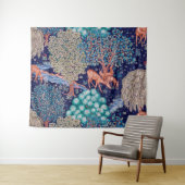 Hirsche im Wald, William Morris Wandteppich (Beispiel (Horizontal))