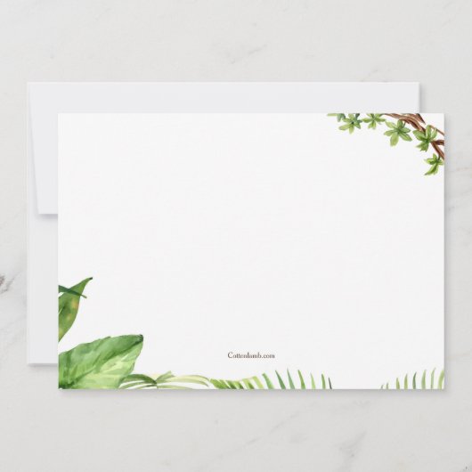 Hirsche im Wilden Geburtstag Einladung (Rückseite)