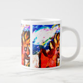 Hirsche im Winter Jumbo-Tasse (Rechts)