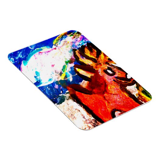 Hirsche im Winter Magnet (Rechte Seite)