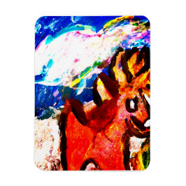 Hirsche im Winter Magnet