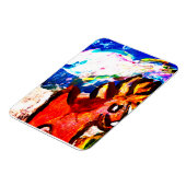 Hirsche im Winter Magnet (Linke Seite)