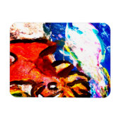 Hirsche im Winter Magnet (Horizontal)