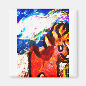 Hirsche im Winter Magnet (Vorne)