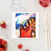 Hirsche im Winter Serviette (Beispiel)