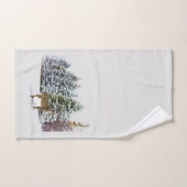 Hirsche im Winter Wonderland Set (Handtuch)