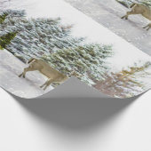 Hirsche im Winter Wonderland / Urlaubspapier Geschenkpapier (Ecke)