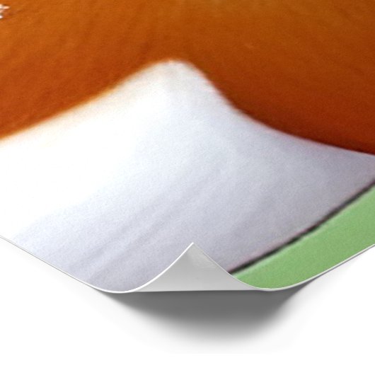 Hirsche im Winter Wunderland Szene Poster (Ecke)