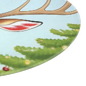 Hirsche im Winter Wunderland Szene Schneidebrett (Ecke)
