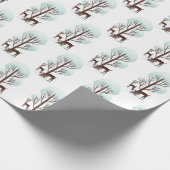 Hirsche im Winterwald Geschenkpapier (Ecke)