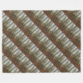 Hirsche in Bäumen Fleecedecke (Vorderseite (Horizontal))