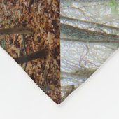 Hirsche in Bäumen Fleecedecke (Ecke)