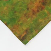 Hirsche in Bäumen Fleecedecke (Ecke)