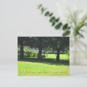 Hirsche in deinem Garten! Postkarte (Stehend Vorderseite)