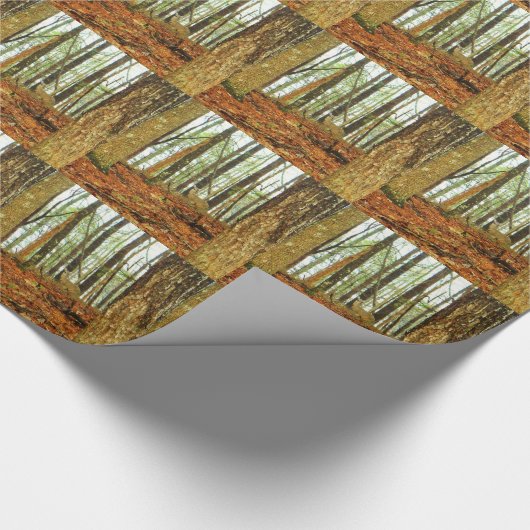 Hirsche in den Nebelkiefern Geschenkpapier (Ecke)