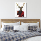 Hirsche in der Rauchjacke Leinwanddruck (Insitu (Schlafzimmer))