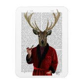 Hirsche in der Rauchjacke Magnet (Vertikal)