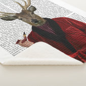 Hirsche in der Rauchjacke Sherpadecke (3/4)