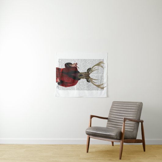 Hirsche in der Rauchjacke Wandteppich (Beispiel (Horizontal))