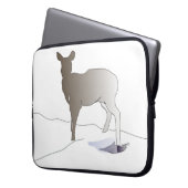 Hirsche in der Silhouette Laptopschutzhülle (Vorderseite Links)