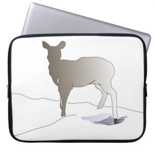 Hirsche in der Silhouette Laptopschutzhülle