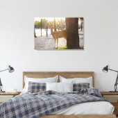 Hirsche in der Stadt Leinwanddruck (Insitu (Schlafzimmer))