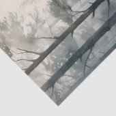 Hirsche in der Waldkunst Print Seidenpapier (Detail)