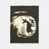 Hirsche in der Waldreinigung Fleece Blanket (Vorderseite)