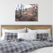 Hirsche in der Woods Canvas Print Leinwanddruck (Insitu (Schlafzimmer))