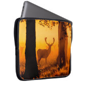 Hirsche in einem dänischen Wald, Herbst, schön, De Laptopschutzhülle (Vorne Rechts)